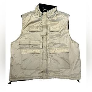 Northwest Territory Men’s XL Khaki Polyester Outdoorsman Full Zip Vest